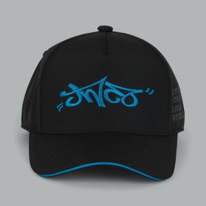 Graffiti Logo Cap. Cyan.