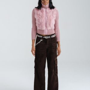 W Torque Cargo Carpenter. 23". 4 Wale Corduroy. Java Brown.