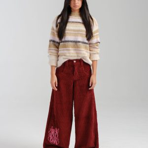 W Rollin. 26". 2 Wale Corduroy. Burgundy.