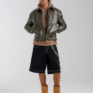 101 Twin Cannon Shorts. 14". Black/Gold J.